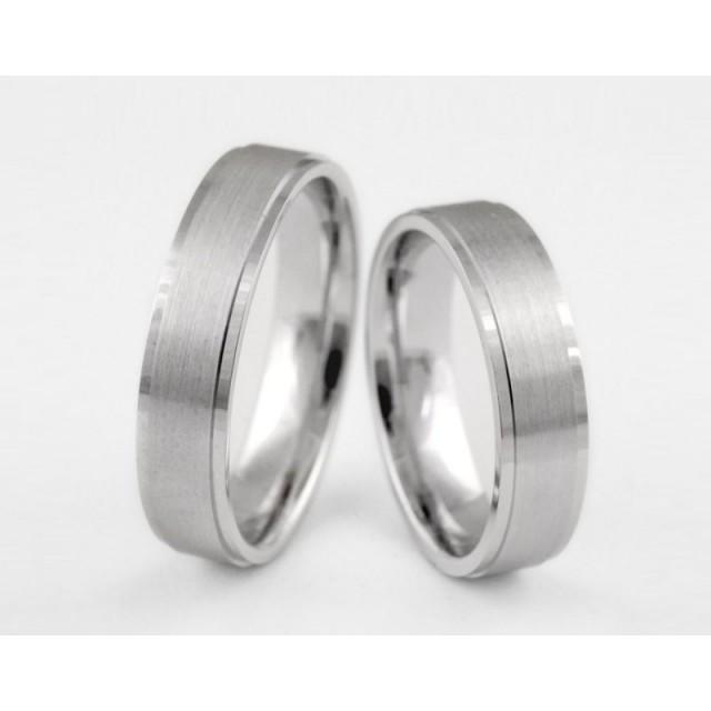 Серебряное обручальное кольцо 1-127 silver фото