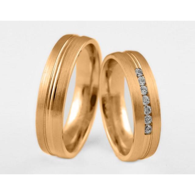 Золотое обручальное кольцо 1-26 euro фото
