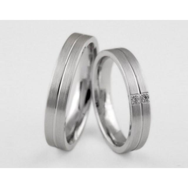 Серебряное обручальное кольцо 1-262 silver фото