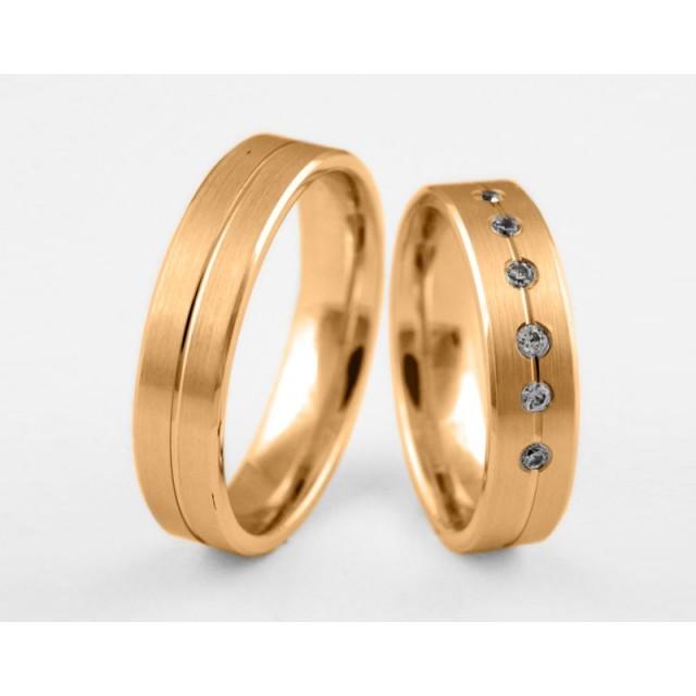 Золотое обручальное кольцо 1-269 euro фото