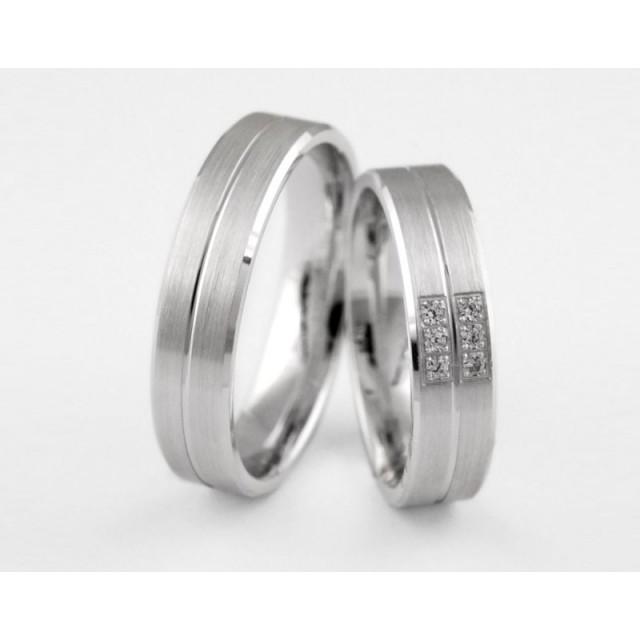Серебряное обручальное кольцо 1-280 silver фото