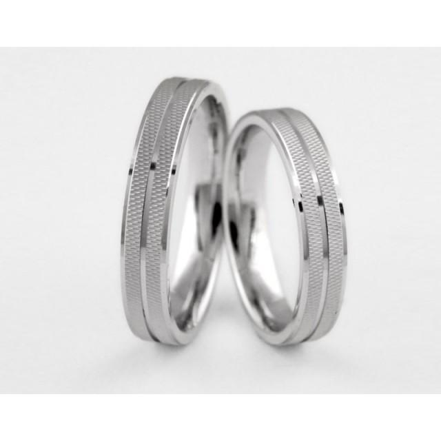 Серебряное обручальное кольцо 1-296 silver фото